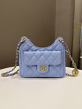 Chanel Small Hobo Bag Periwinkle Caviar