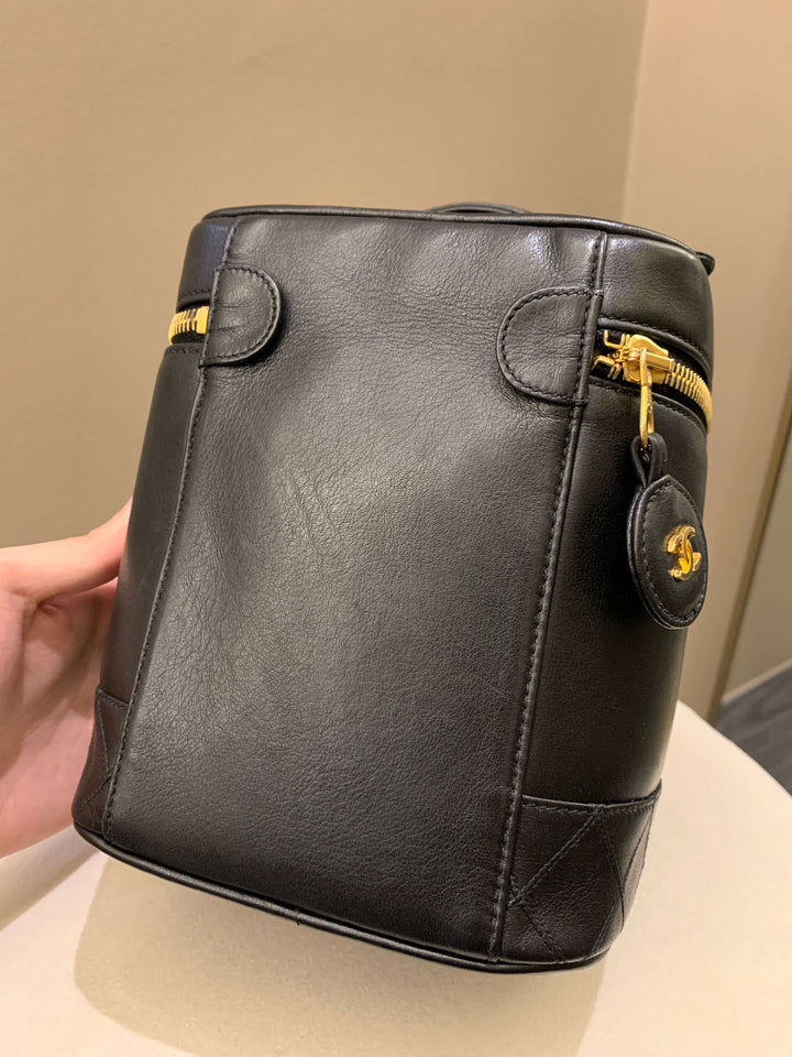 Chanel Vintage Vanity Black Lambskin