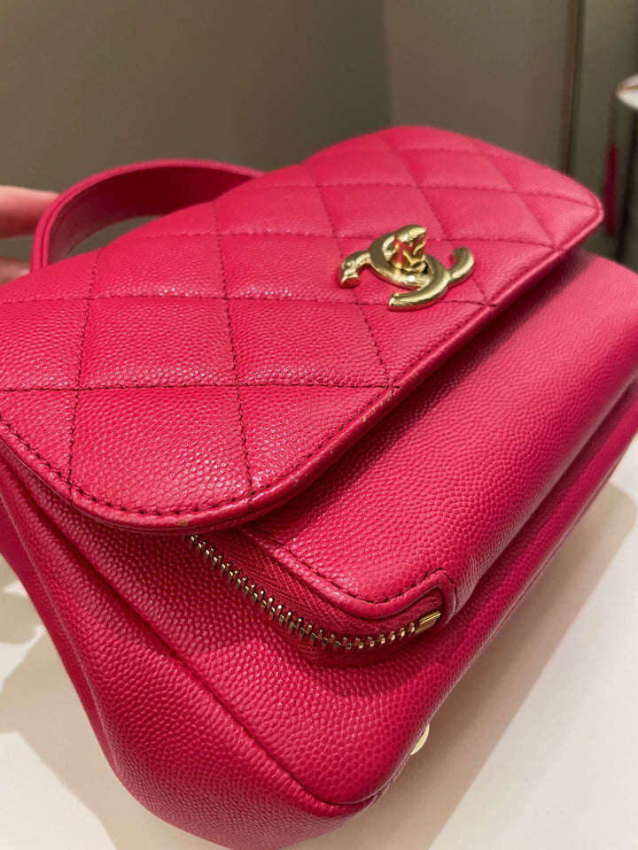 Chanel Business Affinity Flap Red Caviar