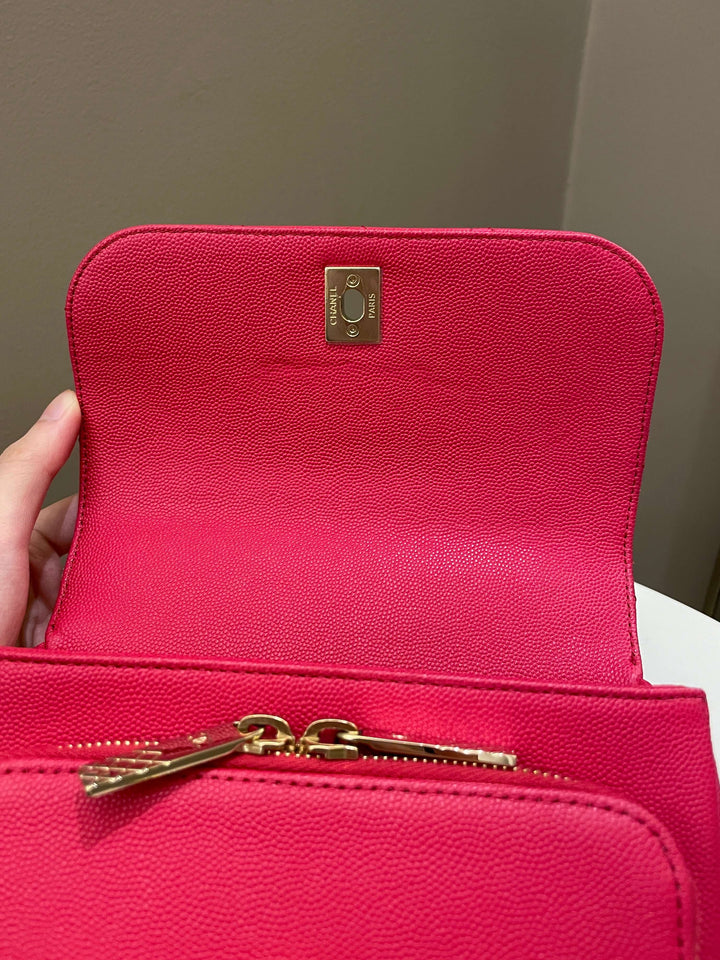 Chanel Business Affinity Flap Red Caviar