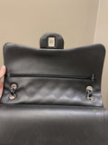Chanel Classic Quilted Jumbo Double Flap Black Lambskin
