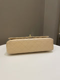 Chanel Classic Quilted Medium Double Flap Beige Caviar