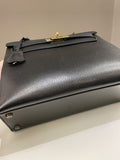 Hermes Vintage Kelly 28 Black Ardennes