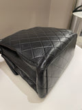 Chanel Vintage Shoulder Cc Flap Bag Black Lambskin