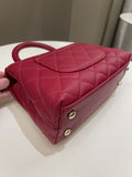 Chanel 22K Quilted Coco Handle Mini Lipstick Red Caviar