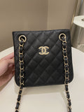 Chanel 22S Mini Bucket Bag Black Caviar