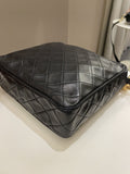 Chanel Vintage Quilted Cc Camera Bag