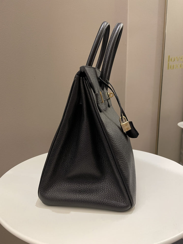 Hermes Birkin 35 Black Ardennes