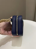 Chanel Cc Quilted Belt Bag Blue Caviar