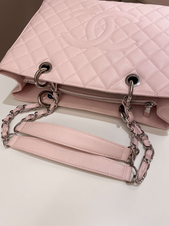 Chanel Classic Quilted GST Light Pink Caviar