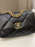 Chanel 19 Flap Bag Black Lambskin