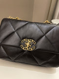 Chanel 19 Flap Bag Black Lambskin