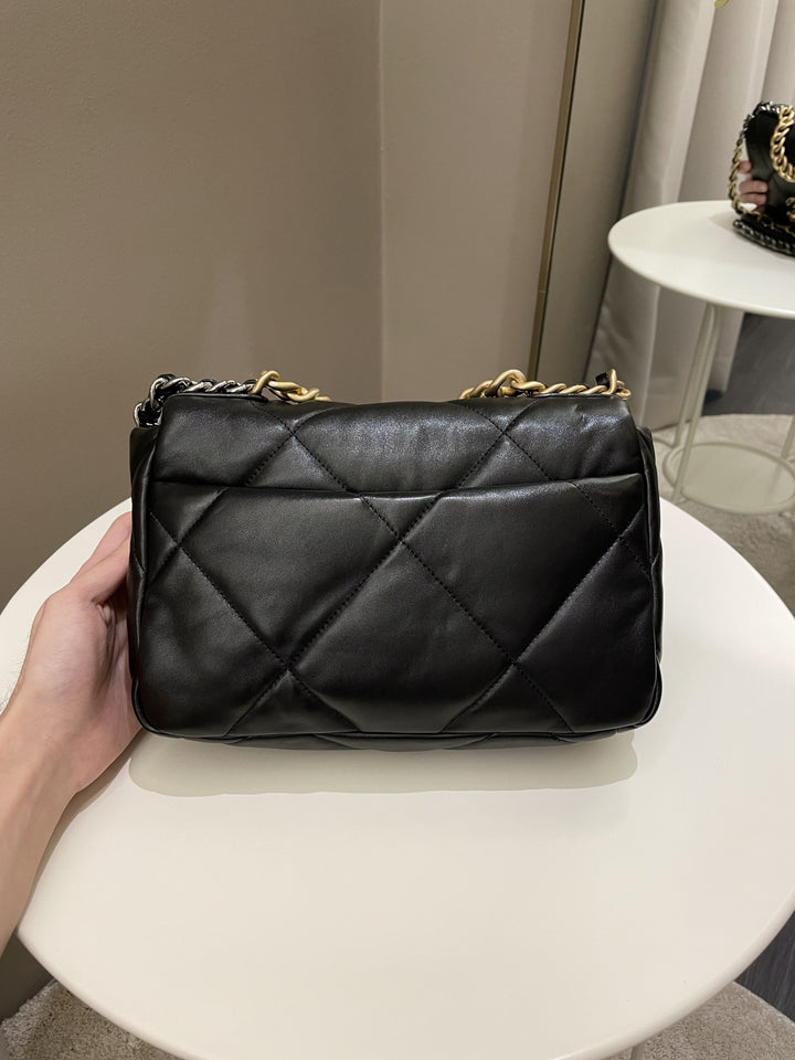 Chanel 19 Flap Bag Black Lambskin
