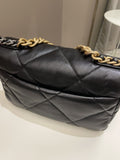 Chanel 19 Flap Bag Black Lambskin
