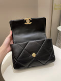Chanel 19 Flap Bag Black Lambskin