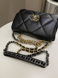 Chanel 19 Flap Bag Black Lambskin