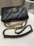 Chanel 19 Flap Bag Black Lambskin