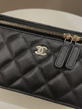 Chanel 22S Quilted Vanity Rectangular Black Caviar