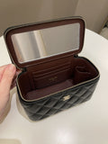 Chanel 22S Quilted Vanity Rectangular Black Caviar