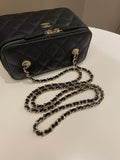Chanel 22S Quilted Vanity Rectangular Black Caviar