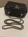 Chanel 22S Quilted Vanity Rectangular Black Caviar