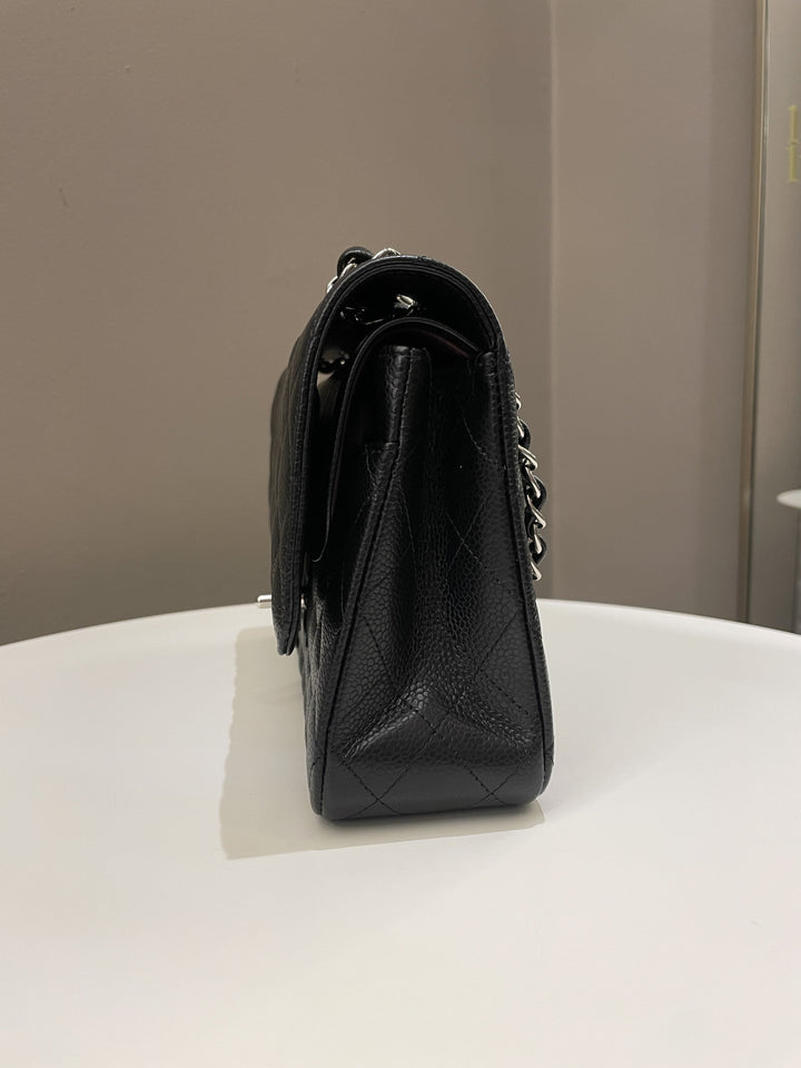 Chanel Classic Quilted Medium Double Flap Black Caviar