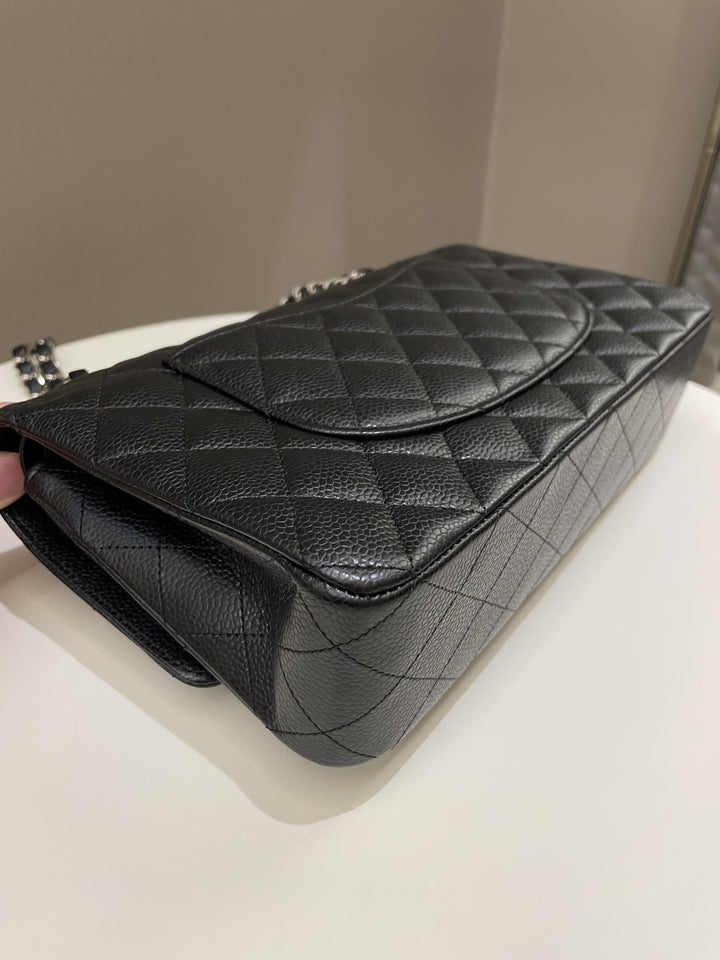 Chanel Classic Quilted Medium Double Flap Black Caviar