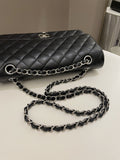 Chanel Classic Quilted Medium Double Flap Black Caviar