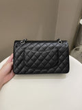 Chanel Classic Quilted Medium Double Flap Black Caviar