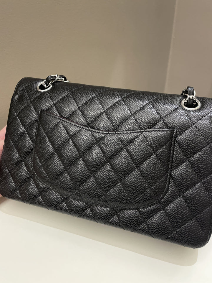 Chanel Classic Quilted Medium Double Flap Black Caviar