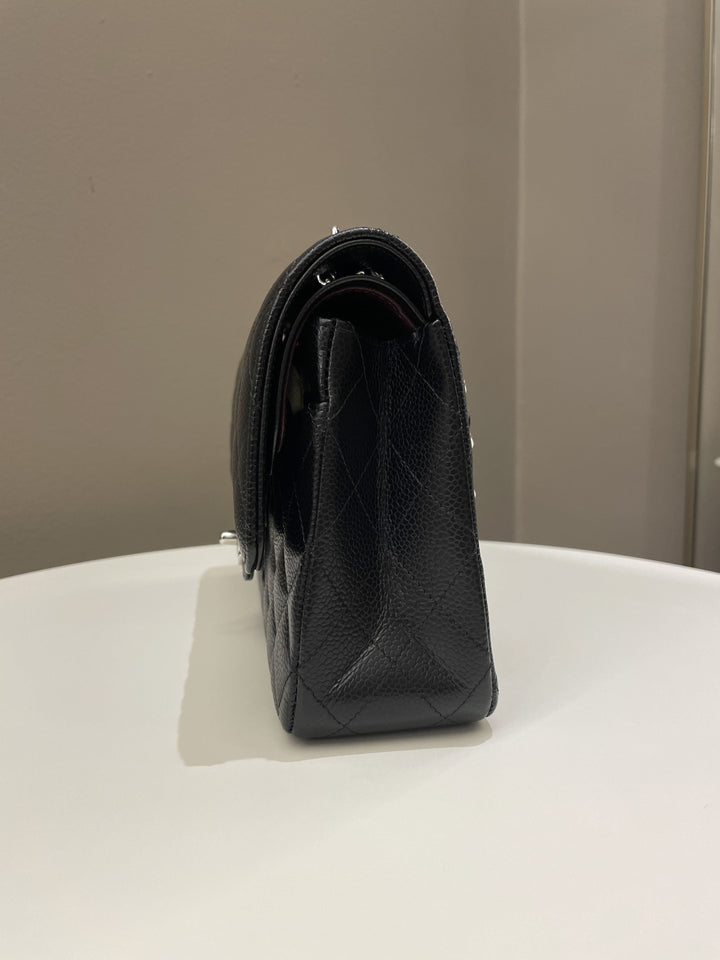 Chanel Classic Quilted Medium Double Flap Black Caviar