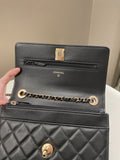 Chanel Trendy CC Wallet On Chain Black Lambskin
