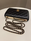 Chanel Trendy CC Wallet On Chain Black Lambskin