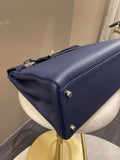 Hermes Kelly Retourne 35 Bleu Saphir Clemence