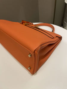 Hermes Kelly Retourne 32 Orange Togo