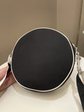 Chanel Airlines Round Crossbody Bag Black, Blue, Red, White Canvas and Rubber