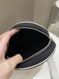 Chanel Airlines Round Crossbody Bag Black, Blue, Red, White Canvas and Rubber