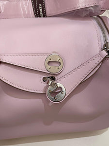 Hermes Mini Lindy Mauve Pale / Gold Swift