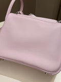 Hermes Mini Lindy Mauve Pale / Gold Swift