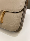 Hermes Constance 18 Trench Sable Verso Epsom