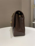 Chanel Vintage Quilted Flap Brown Lambskin
