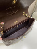 Chanel Vintage Quilted Flap Brown Lambskin