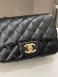 Chanel Classic Quilted Mini Square Black Caviar