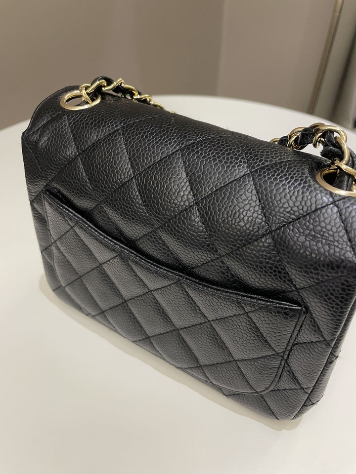 Chanel Classic Quilted Mini Square Black Caviar