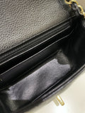 Chanel Classic Quilted Mini Square Black Caviar