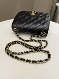 Chanel Classic Quilted Mini Square Black Caviar