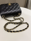 Chanel Classic Quilted Mini Square Black Caviar