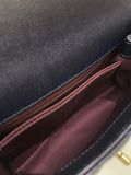 Chanel Chevron Coco Handle Midnight Blue Caviar