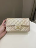 Chanel 22C Classic Quilted Mini Rectangular Gold Ombré