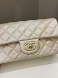 Chanel 22C Classic Quilted Mini Rectangular Gold Ombré